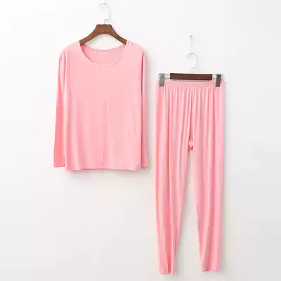 Fatten plus size autumn clothes sanitary pants set female middle-aged and elderly mother Modeer cotton middle-aged thin hot clothes