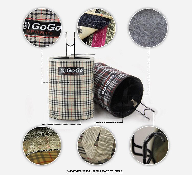 Panier pour vélo en toile - Ref 2258066 Image 4