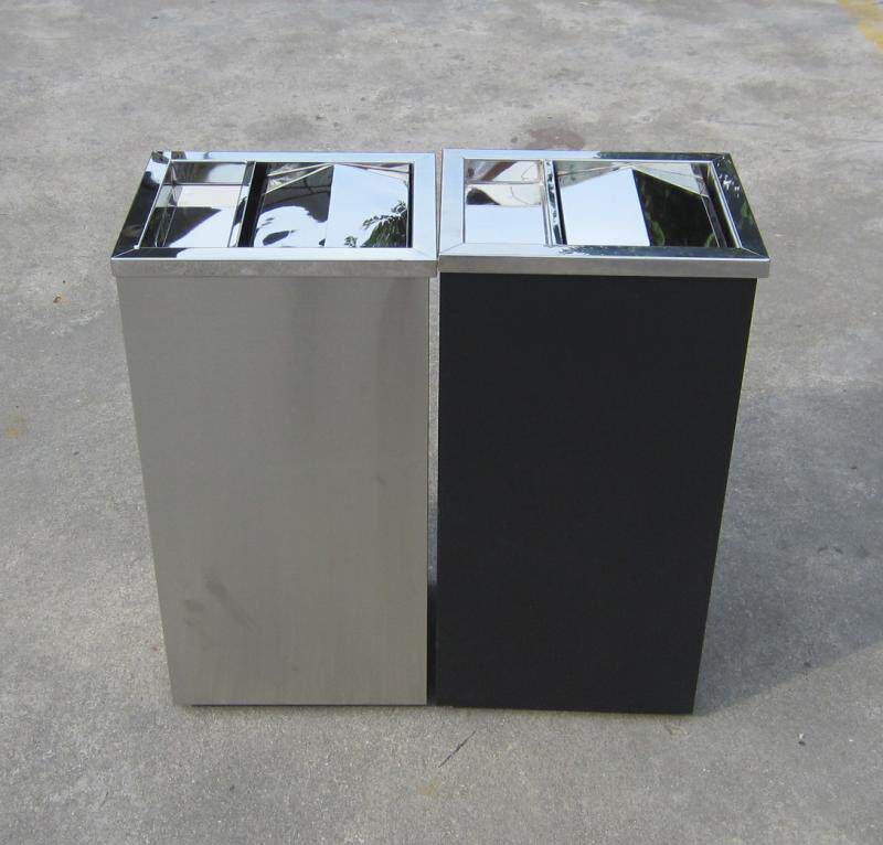 Large Number Office Tobacco Ashtray Trash Cans Square Straight Pitched Ground Tobacco Ash Bucket Vertical Hotels Use Mall Trash Cans