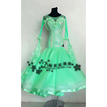 New Moden dance dress rehearsal for performance dress National Peugart Morden Competition Dress Ballroom Waltz Big Pendulum Insert