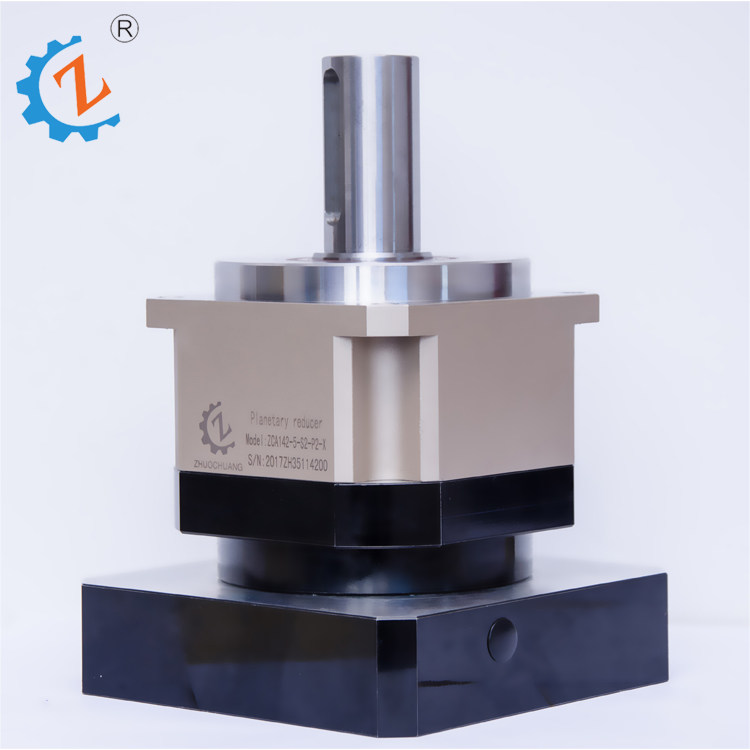 Method Land-output precision planetary reducer Zhuo-manufacturer ZCA220 double stage inclined tooth servo step gearbox