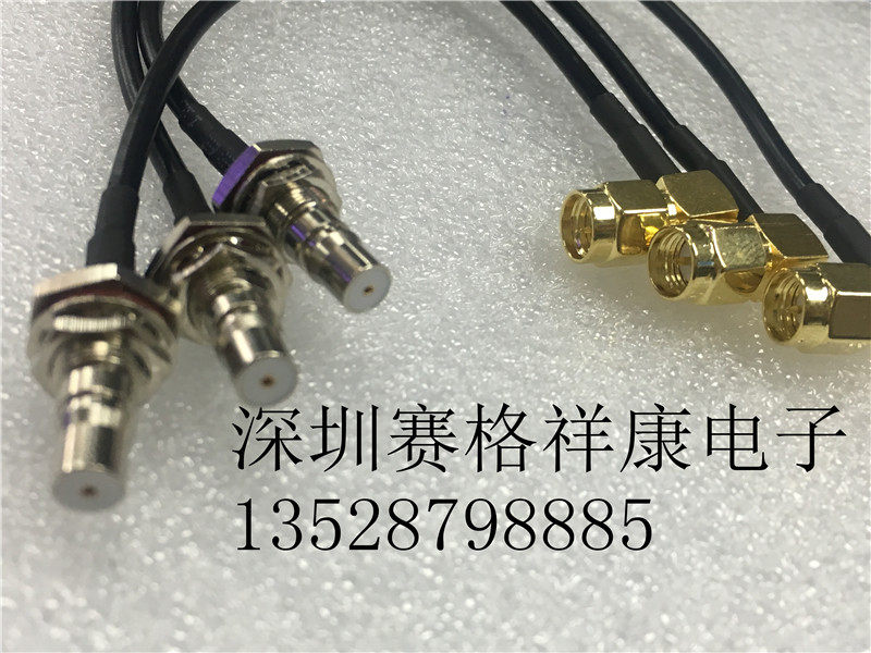 RF RF RF Connection SMA Pull Head SMA-JW QMA-K RG174 Shielded Silver Line