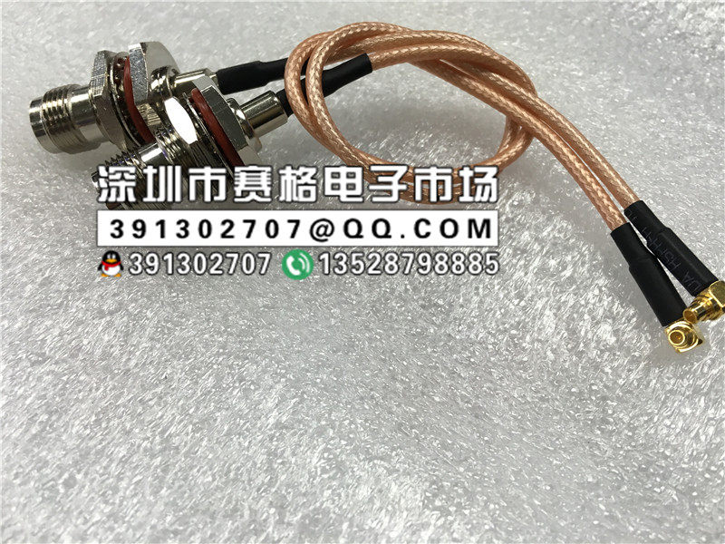 RF line TNC-KY MMCX-JW cable TNC female head large hexagonal fixed to MMCX male head adapter cable