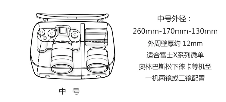 zerc Sony A7m3 da dày túi máy ảnh bao da A7r3 Z6 Fuji Nikon vi đơn túi bể XT30 - Phụ kiện máy ảnh kỹ thuật số