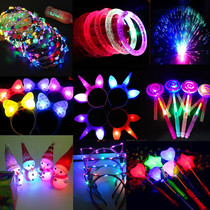 Hot selling night market net red luminous small toys creative children's gifts flash stick hot selling stall supply stall toys
