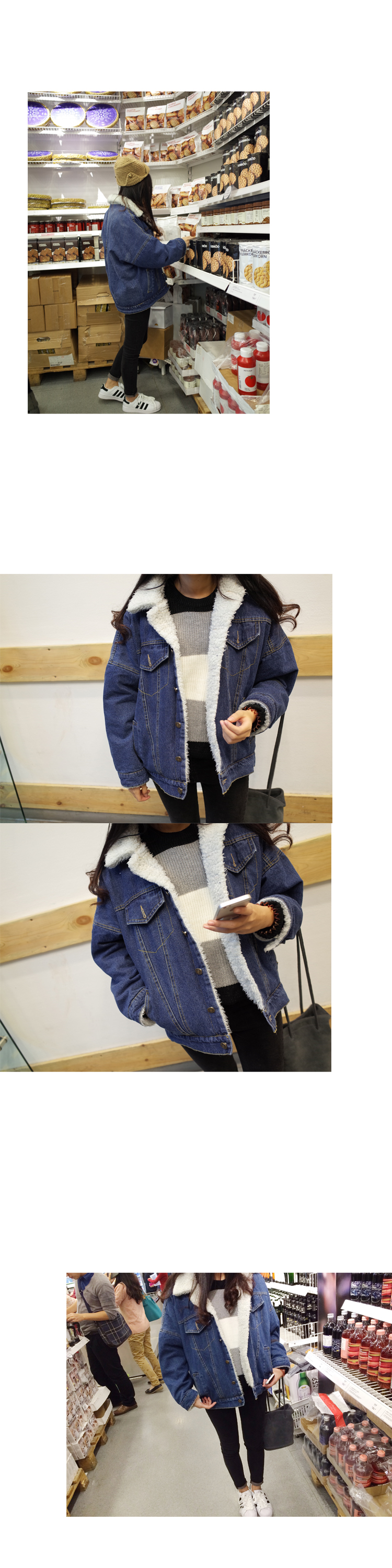 Mùa thu và mùa đông mới denim dày lông cừu áo khoác nữ phiên bản Hàn Quốc của áo khoác ngắn và nhung cotton hoang dã các kiểu áo vest nữ hàn quốc