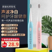 Electric toothbrush rechargeable male and female adult household soft hair automatic waterproof couple Sonic whitening toothbrush