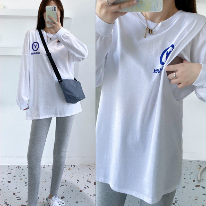 Long sleeve lactation clothes Fall Korean version Tide Moms Postnatal Breast clothing Blaced coat Pregnancy Woman dress Large size Code of clothing T