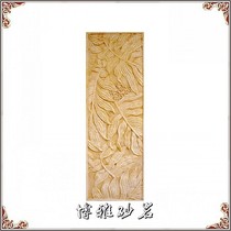 Boya sandstone carving European sandstone relief plant panel TV background wall decoration mural Hotel Villa decoration