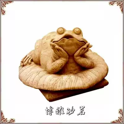 Special sandstone fiberglass sculpture sandstone relief frog Fountain Garden flowerpot ornaments courtyard waterscape sculpture