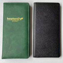 Cashier book display card counter sign counter card leather cashier folder hotel KTV checkout folder payment folder