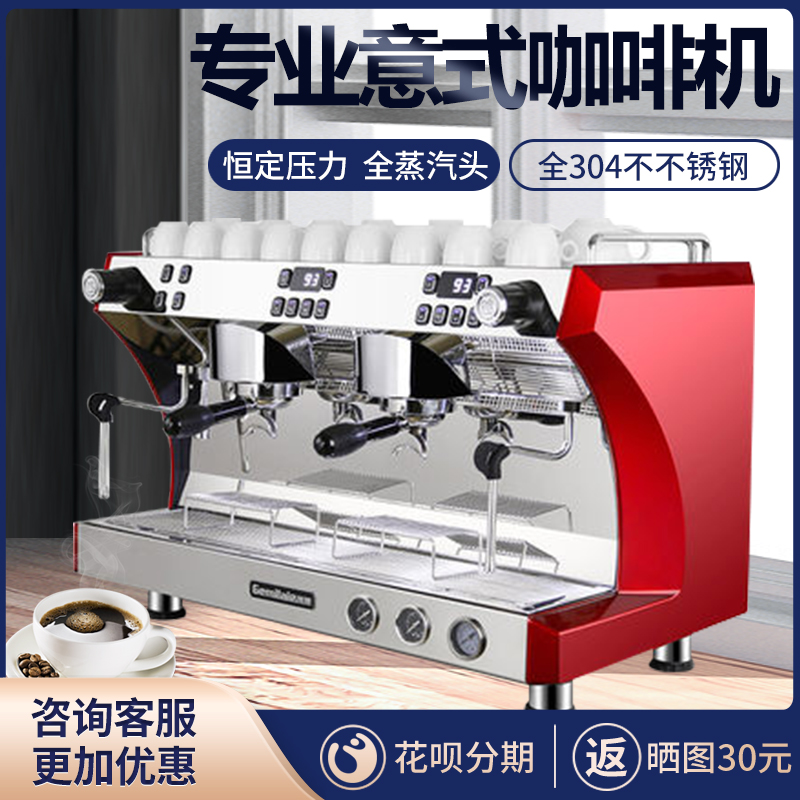 Gamidish CRM3120C double head semi-automatic coffee machine Commercial professional Italian pump press high-pressure steam pressure meter
