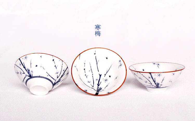 Retro Blue and White Sứ Trumpet Fighting Kung Fu Cup Master Cup Trải qua gốm sứ Jingdezhen Trà Puer Bộ tách trà đơn - Trà sứ binh tra