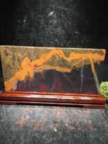 Guilin Chicken Blood Jade The Great Wall Tiger Cave mine kou liao boutique picture decoration 38 1 8 23cm8 4kg