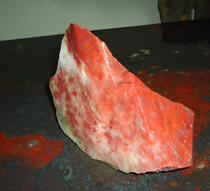 Guilin chicken blood jade raw stone ornaments and carving materials plain material weight 1178 grams 16*12*8CM