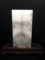 Guilin Longsheng natural jade Guilin chicken blood jade seal single seal size 4 8*4 8*19CM