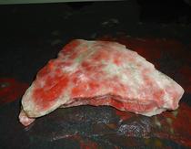 Guilin chicken blood jade raw stone ornaments and carving materials plain material weight 1122 grams 18*13*4CM