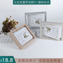Rotating Bifacial Photo Frame Swing Table Plus Wash Photos Nordic Style ins6 7 Inch Birthday Graduation Gift Pendulum
