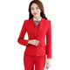 Professional suit women's suit spring and autumn new business formal wear fashion temperament professional wear long-sleeved red suit Korean version