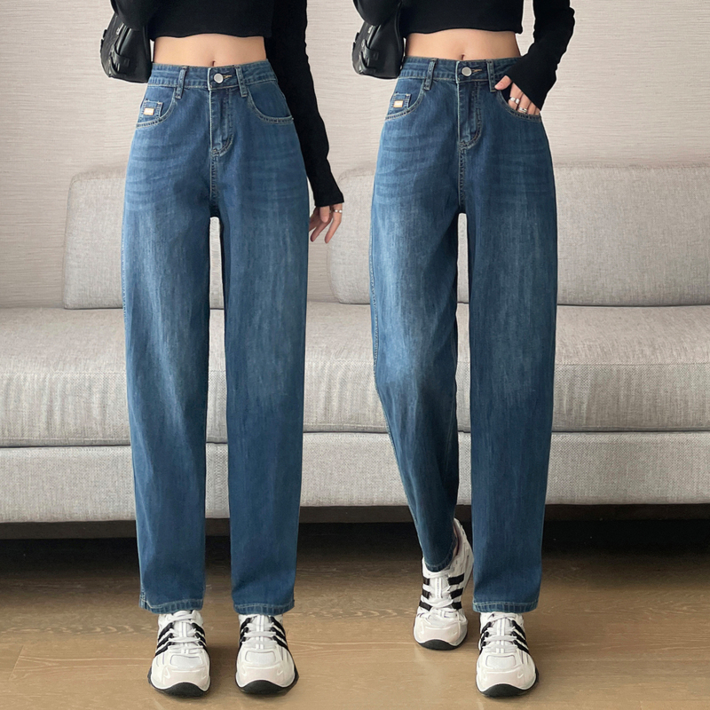 Women's Harem Jeans Summer 2026 New Style Petite Cropped Pants Carrot Pants High-Waisted Thin Slim-Fit Cropped Pants