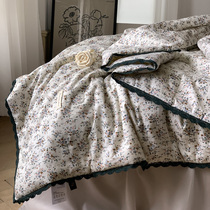 Pure cotton art and wind small crummy air conditioning quilted by summer pure cotton summer by summer machine washable and washed with thin summer quilts