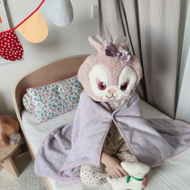 Childrens bath towel cloak with hat cartoon cute bath bathrobe beach cloak water absorption quick-drying Super Soft Boys and Girls