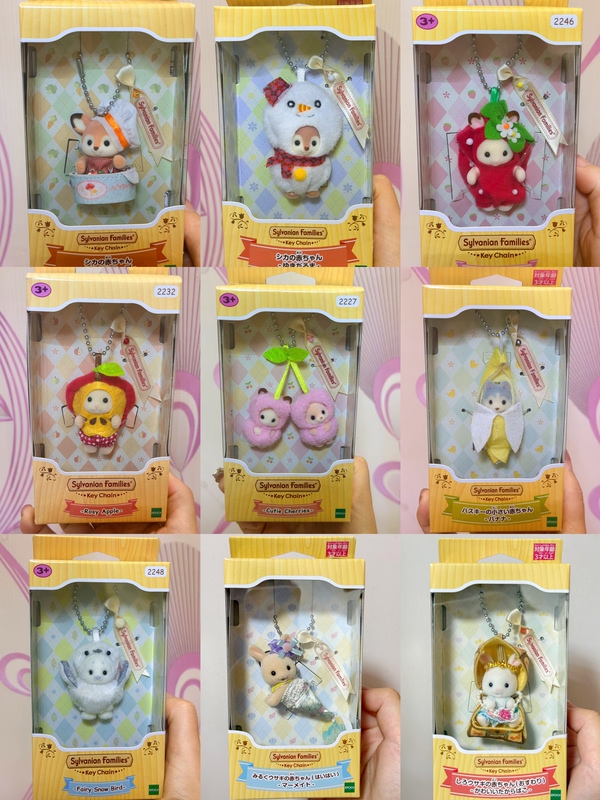 In-Stock Genuine Senbel Family Member Exclusive Cherry Strawberry Tit Seal Keychain Pendant Girl Gift