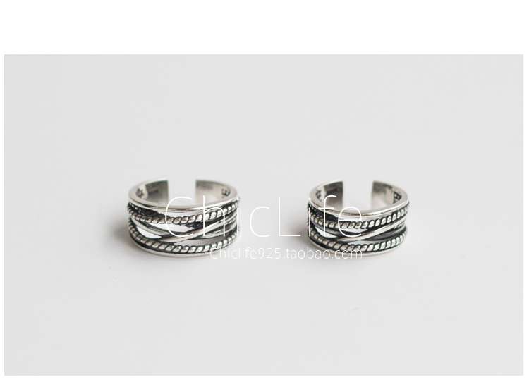 Bague mixte CHICLIFE en Argenterie - Ref 3089557 Image 18