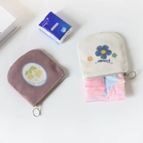 Милый маленький кошелек, портативная небольшая сумка, свежие монеты, система хранения, в корейском стиле, в цветочек