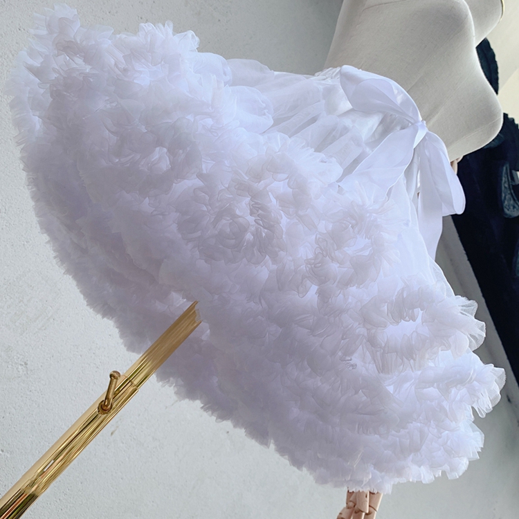 Lolita skirt support boneless lolita soft yarn support cloud support daily petticoat cos violent cotton candy skirt