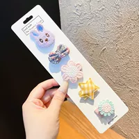 Y309 Purple Rabbit Sweat Clip 5 Sets