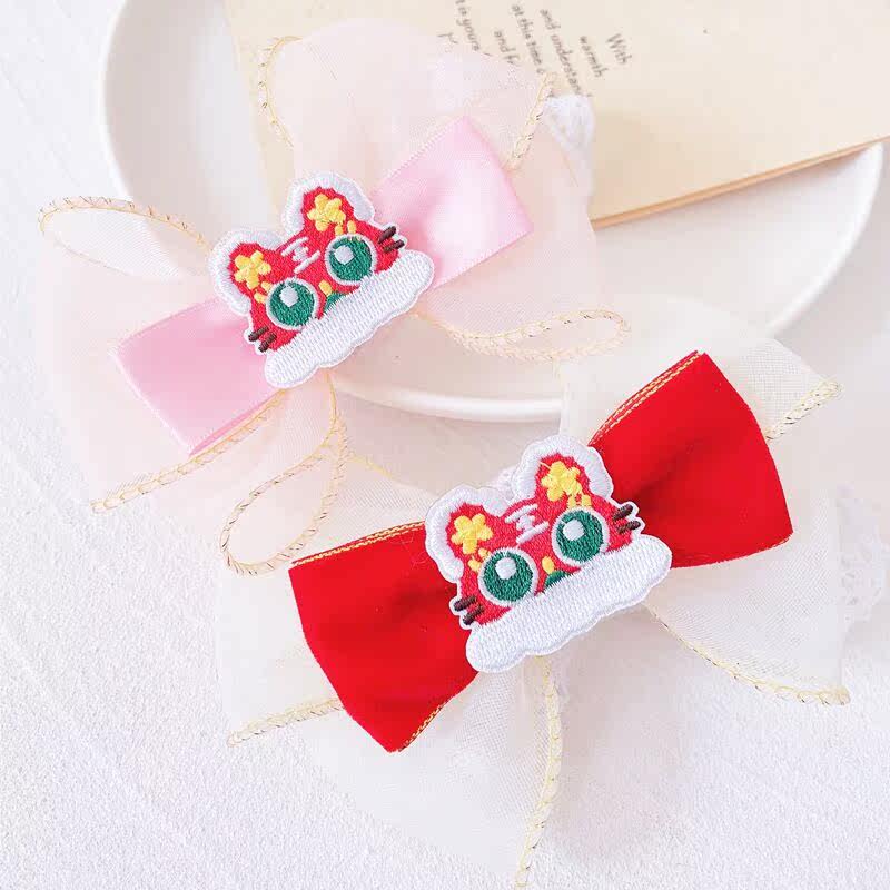 New pet items Circle Puppy bow tie pockets Neck Teddy Lace Mesh Yarn Spat Towel Kitty Princess Necktie