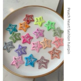 Новая голова питомца Собака BB красочные звездные квадратные элипсы для волос шоколадно -конфеты -карта щенка