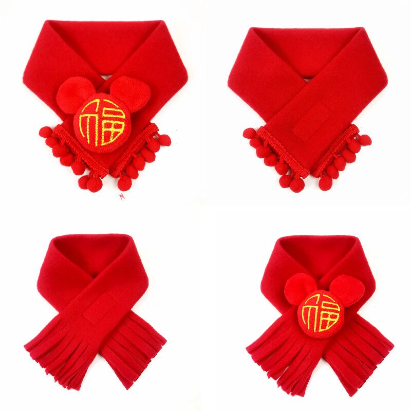 New Year Pet Pets Scarves dogs Christmas Eve Neck Tedyuk Summer Red Festive Decorations than Panda Mimi