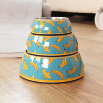 Pet Stainless Steel Dog Bowls Food Basin Teddy Large Dog Stainless Steel Dog Basin Dog Bowl Double Layer Feeding Drinking Water Pet Bowl