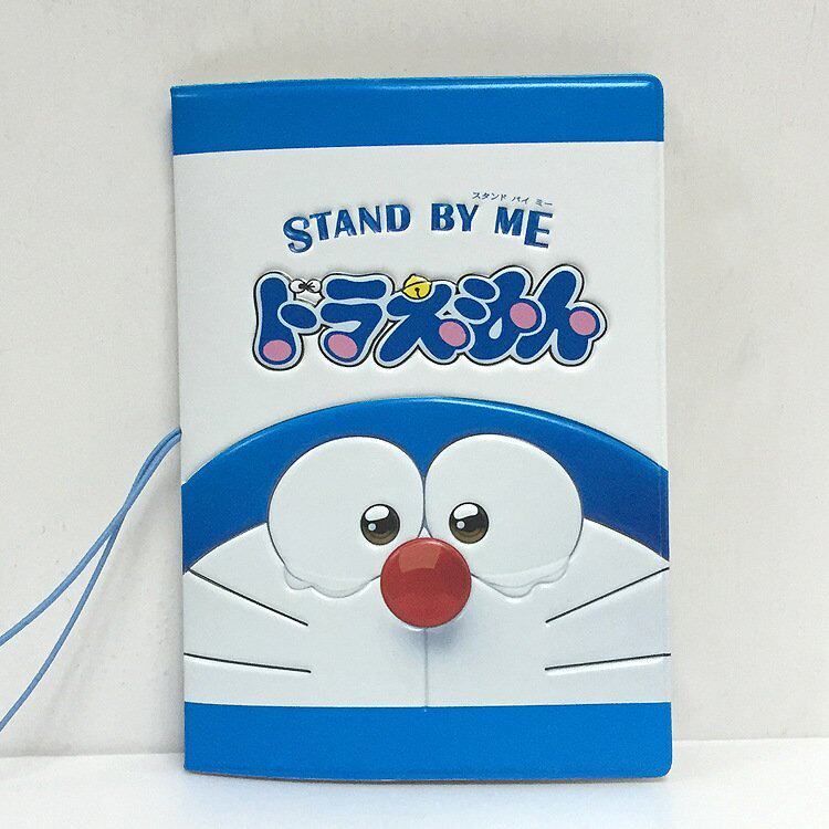 Cute Doraemon A dream machine cat cartoon stereo passport sleeve 3D passport holder card holder card holder passport bag