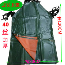 Thickened waterproof apron kitchen oil-proof fish-killing water production special chicken-killing extended wear-resistant handling cement tile car wash