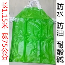 Fashion transparent apron thickened plastic waterproof and oil-proof water production special kitchen fish-killing seafood extended overalls