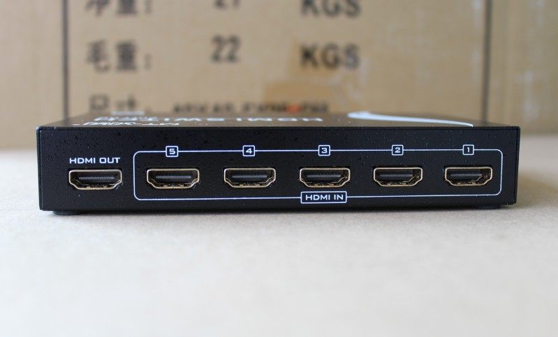 Engineering Class 5-port HDMI switcher high definition switcher 5 in 1 out HDMI switcher 1 4 version support 3D