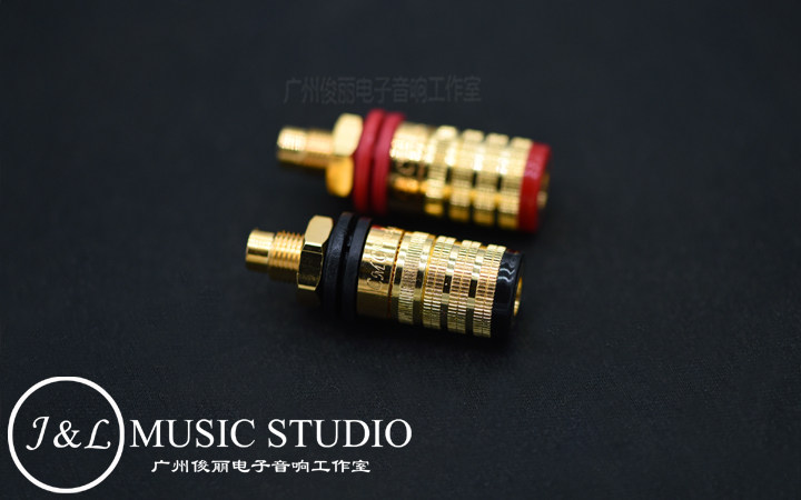 Original AMERICAN CMC 838-S oxygen-free copper gold-plated horn amplifier binding posts