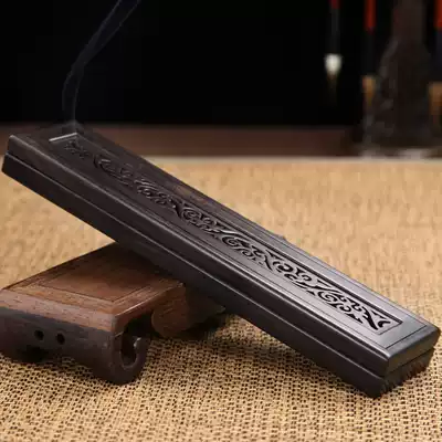 Mahogany incense burner lying box extended line incense burner aromatherapy sandalwood incense burner sandalwood stove incense burner incense burner household
