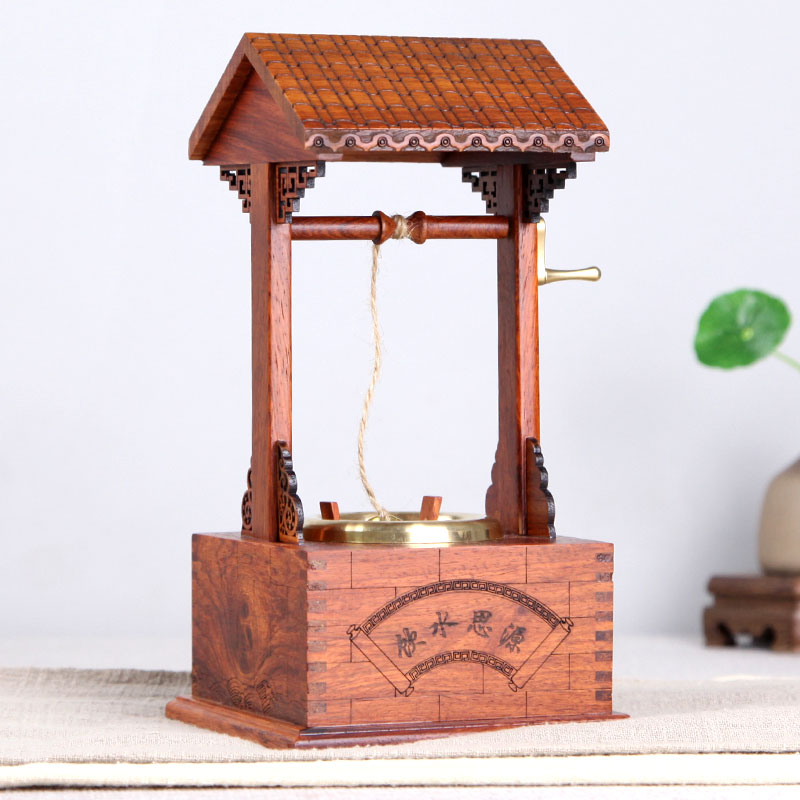 Drinking water source office desktop decoration creative decoration mahogany decoration send foreigners opening gifts wine cabinet decorations
