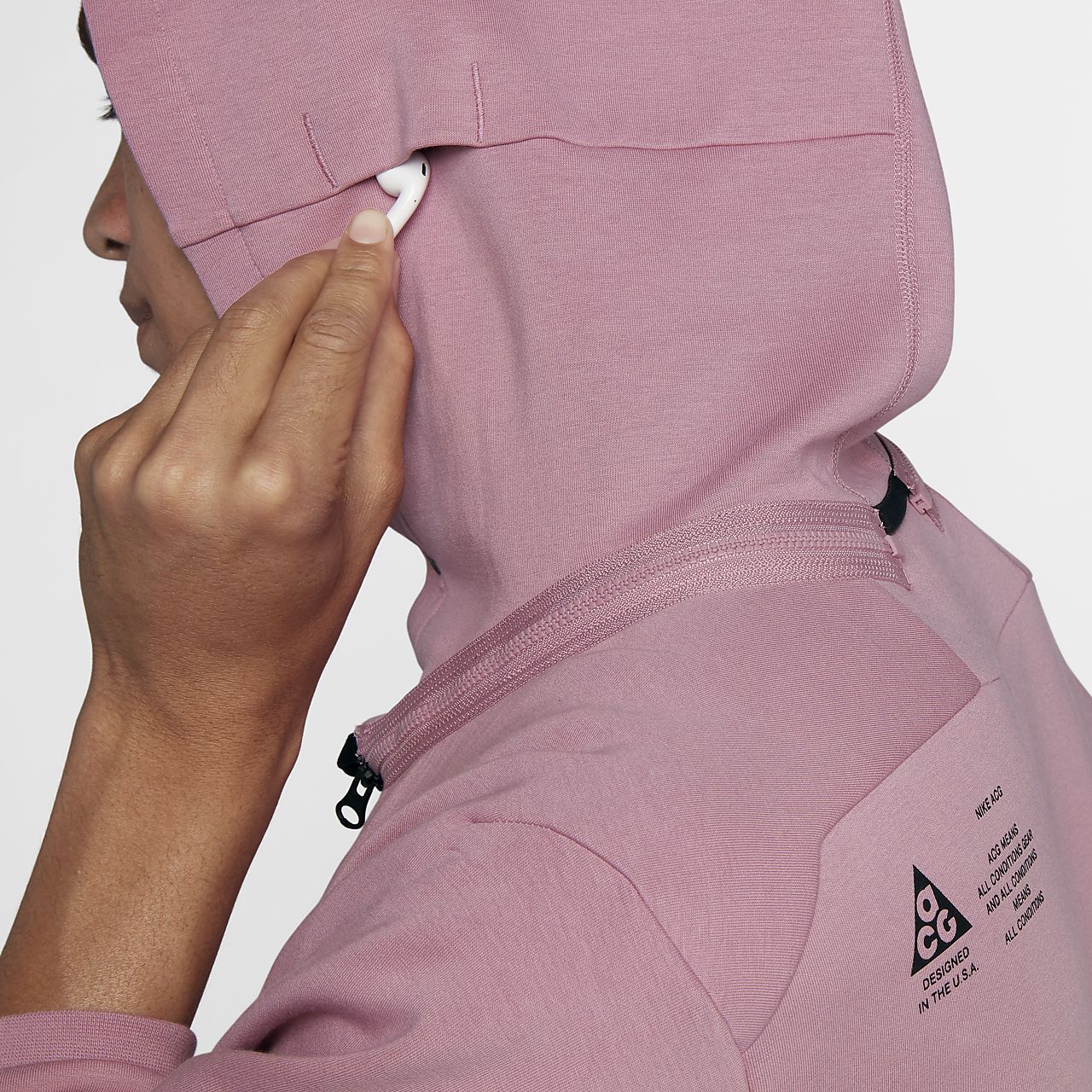 poleron nike pink lab acg fleece