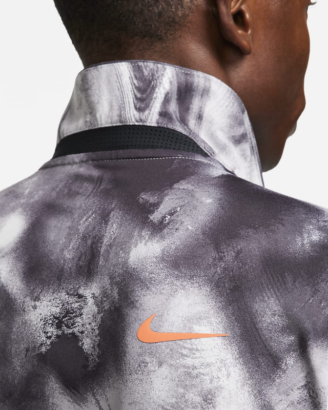 Nike Tour Dri-Fit Men's Tie-Dye Ink Pattern Golf Short-Sleeve Polo Shirt Fd5936