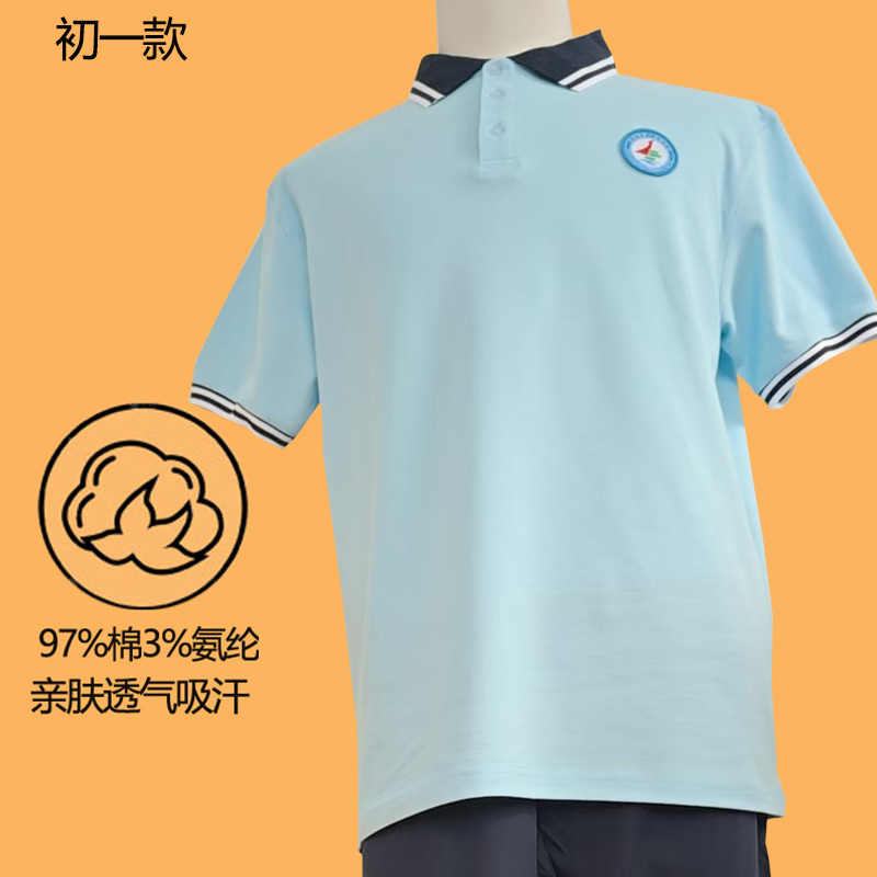 Shenyang No. 134 School Uniform Short-Sleeve T-Shirt Pure Cotton Summer Ice Silk Quick-Dry Long Pants for Primary and Middle School Students Shenyang No. 134 School Uniform Short-Sleeve T-Shirt Pure Cotton Summer Ice Silk Quick-Dry Long Pants for Primary and Middle School Students