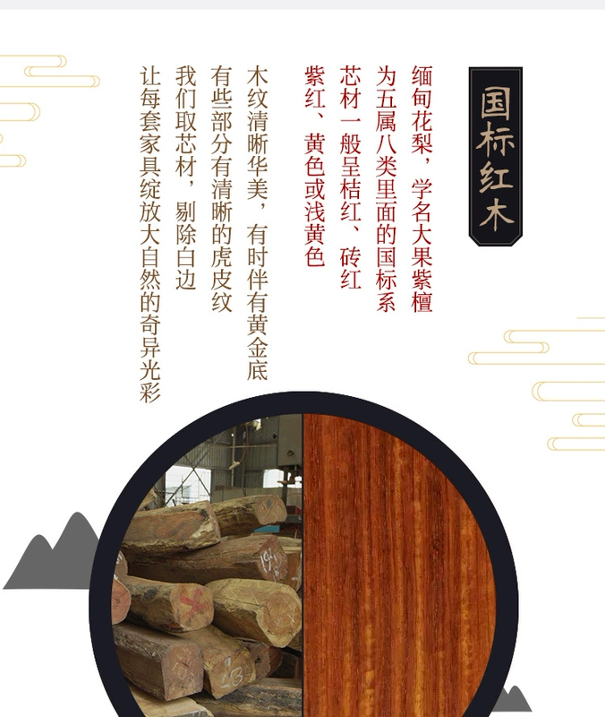 Đồ nội thất bằng gỗ gụ Bàn trà gỗ cẩm lai Miến Điện bàn trà gỗ nguyên tấm Trung Quốc bàn ghế kết hợp ban công bàn trà nghệ thuật bàn tiếp khách - Bàn trà