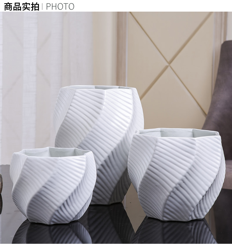 Ins Nordic ceramic vase furnishing articles table dry flower arranging flowers sitting room designer example room decoration soft decoration