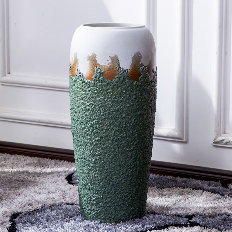 Large vase continental American dried flower arranging flowers sitting room adornment is placed creative retro decoration Large POTS