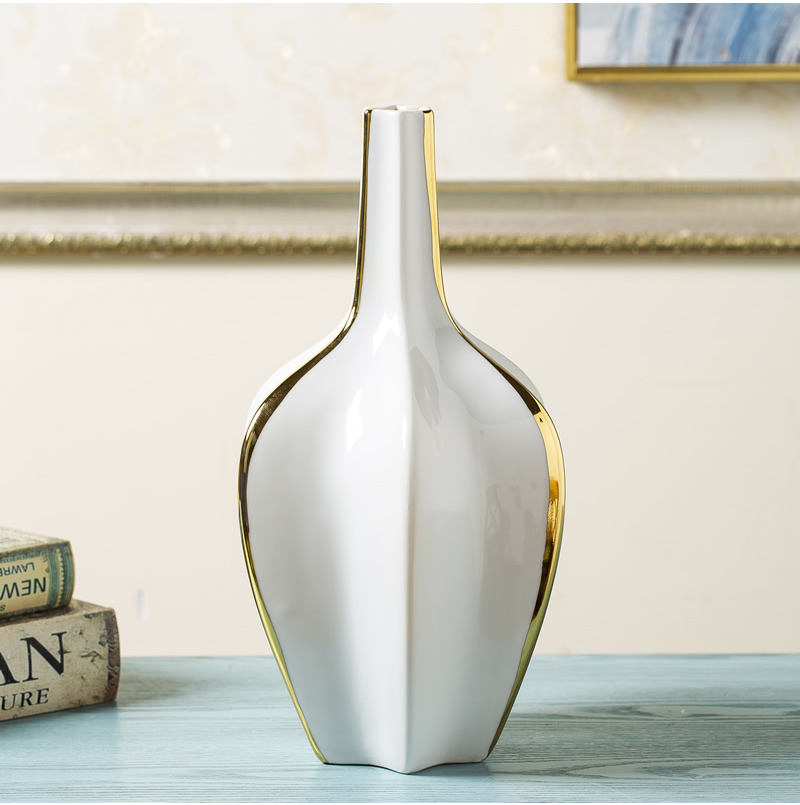 Jingdezhen ceramic vases, new Chinese style light European - style key-2 luxury furnishing articles sitting room dried flowers flower arrangement table household soft adornment