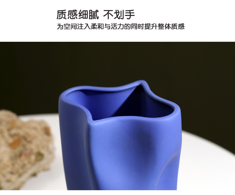 Modern Nordic creative ceramic vase furnishing articles contracted sitting room flower arranging aqua dried flower table for household decoration